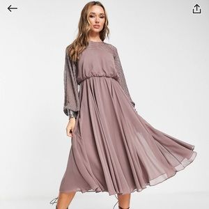 Mauve Midi Dress